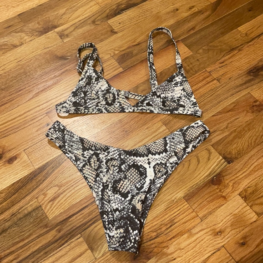 Snakeskin bikini